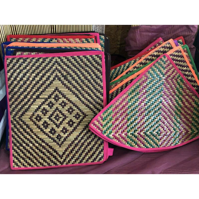 Tikar Saprah Alas Meja Makan Mengkuang Tikar Anyam Handicraft Sapra Table Cover Thailand Shopee Malaysia