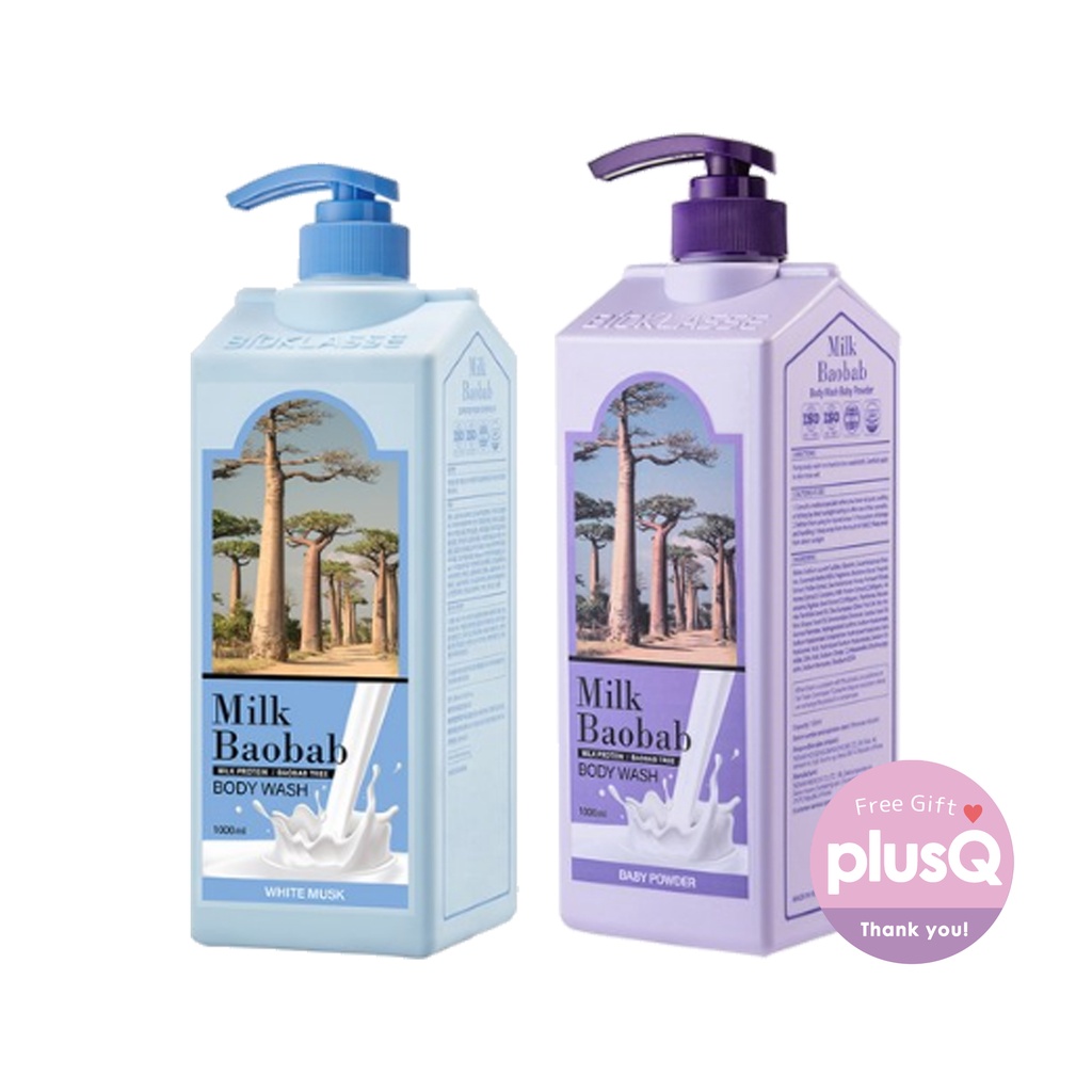 [Milk Baobab] Body Wash 1000ml (2 Types _ Baby Powder / White Musk