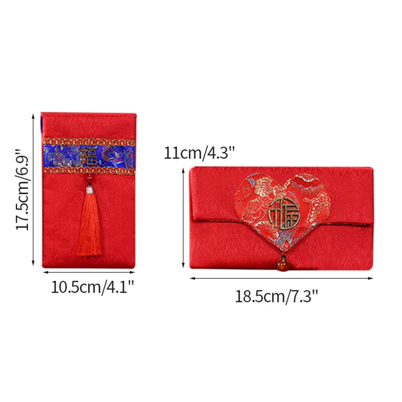 Essential Versatile CNY Red Envelope Chinese Tradtional Angpao New Year Wedding Packet Quality - Image 5