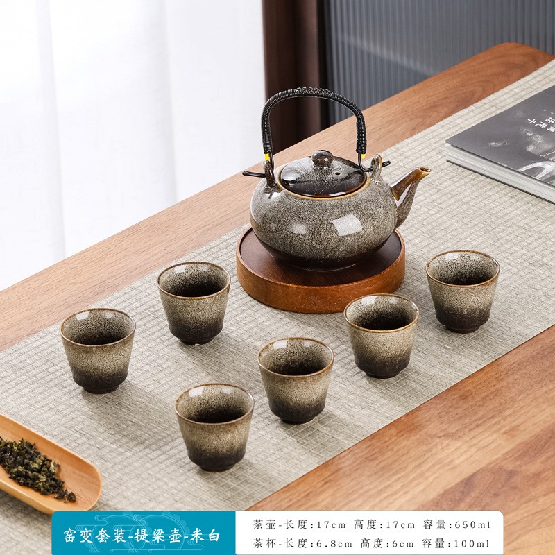 [Ready Stocks] Japanese style tea pot with handle, Large kungfu teapot