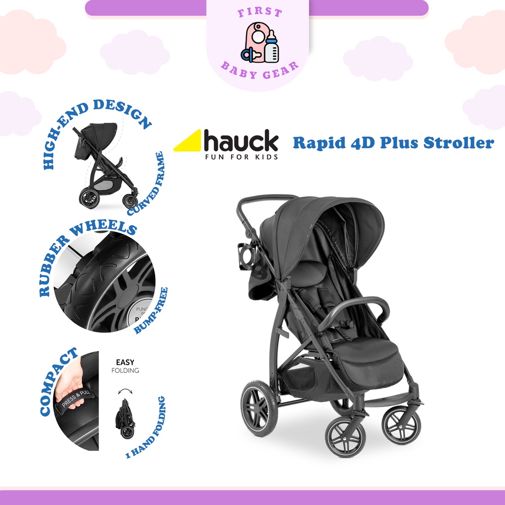 First Baby Gear Hauck Rapid 4D Plus Stroller Baby Seat Car Seat Baby