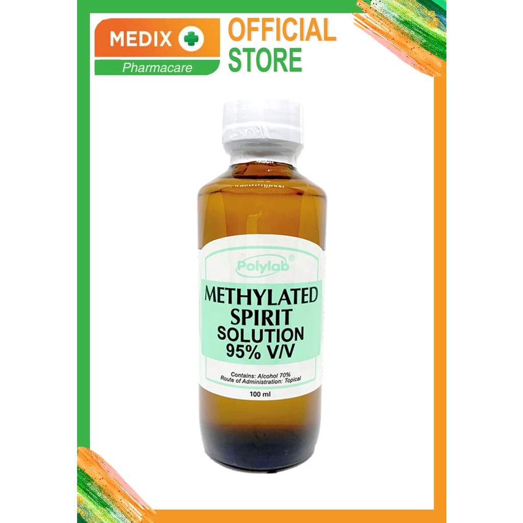 POLYLAB METHYLATED SPIRIT 100ML (Contains 70% alcohol) | Shopee Malaysia