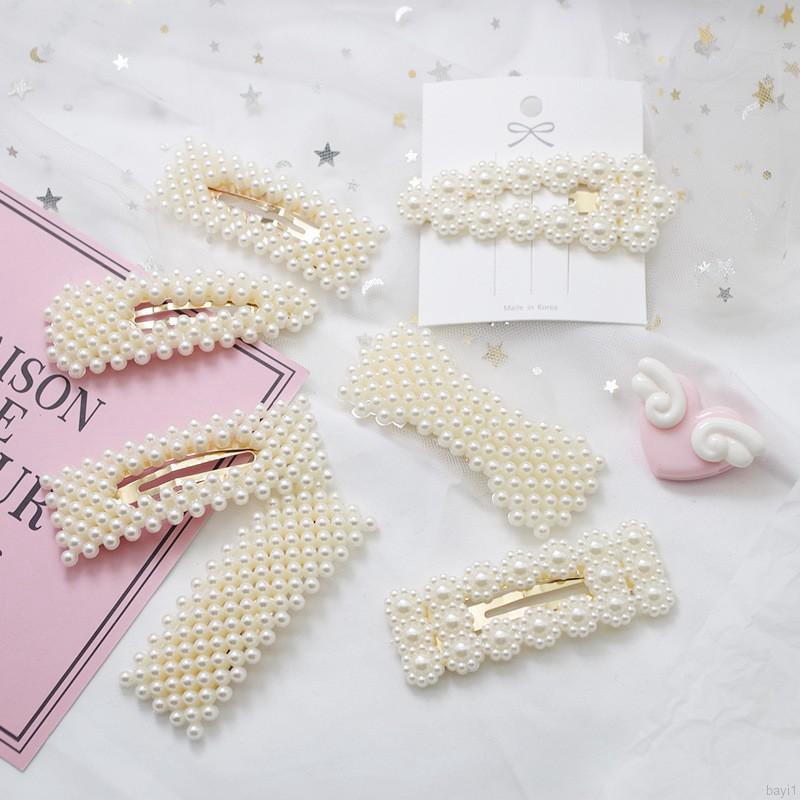 Cute Pearl Hair Pin Girls Hair Clips Hairpin Princess Children