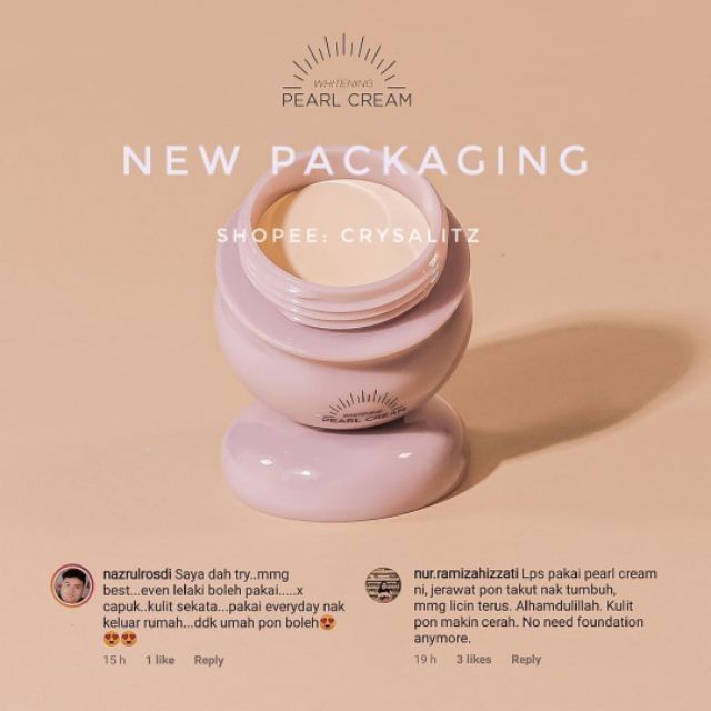 Whitening Pearl Cream Sendayu Tinggi Shopee Malaysia