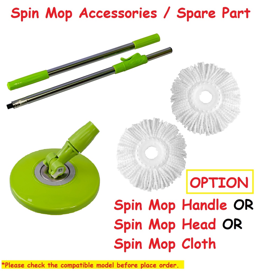 Easy Spin Mop Spinner Accessories Refill Microfiber Cloth / Mop Head / Floor Spin Mop Spare Parts Alat ganti Mop Lantai