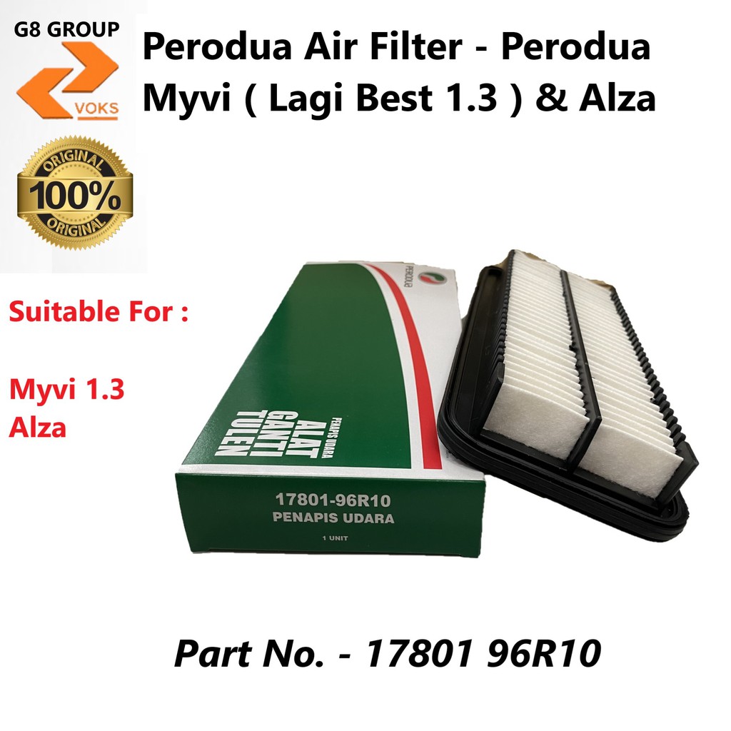 Perodua Air Filter Myvi 1.3 ( Myvi Lagi Best ) & Alza ( 17801 96R10
