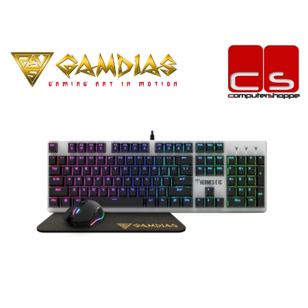 Gamdias Hermes E1A/E1C 3in1 Gaming Mechanical Keyboard Combo Shopee