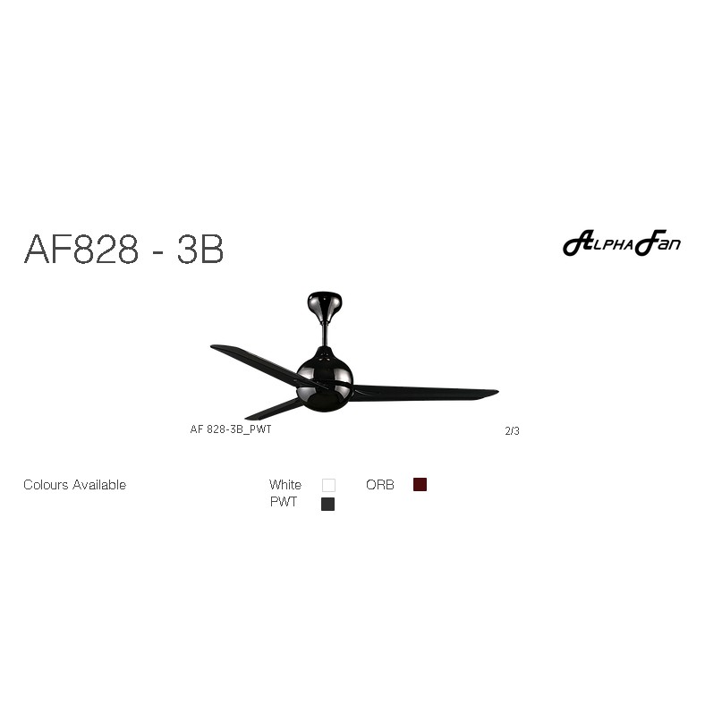 Alpha Ceiling Fan Af828 3b With 3 Blade 56 Pwt