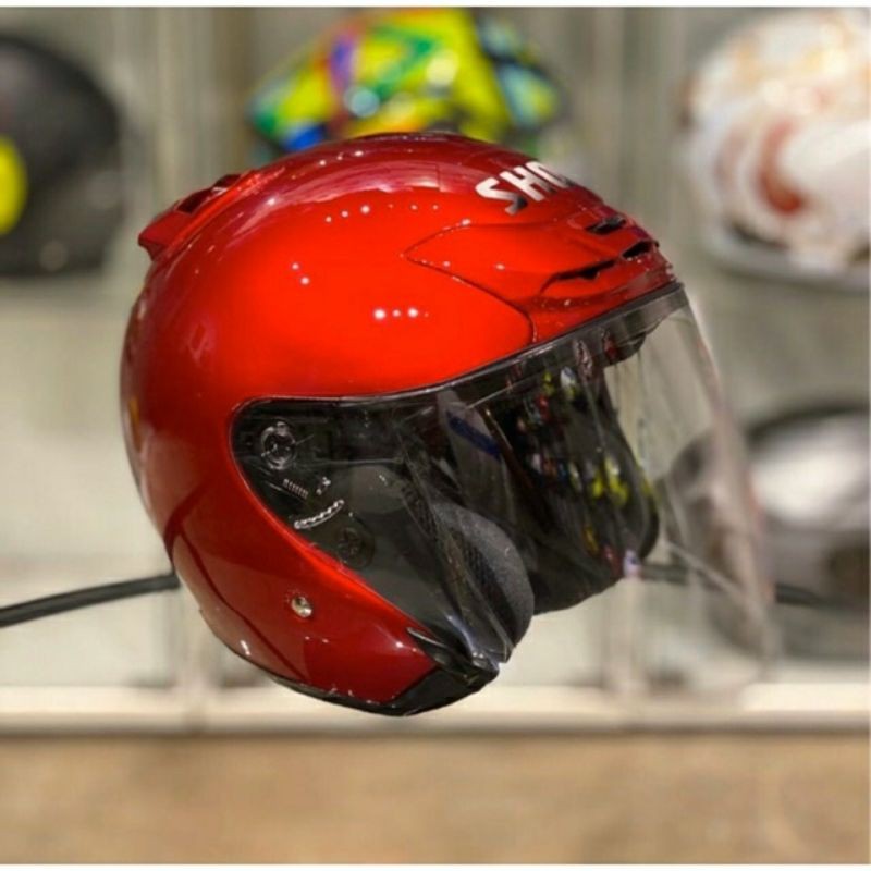 HELMET JF2 SHOEI J-FORCE 2 MEROON FULL COPY 1 TO 1 | Shopee Malaysia