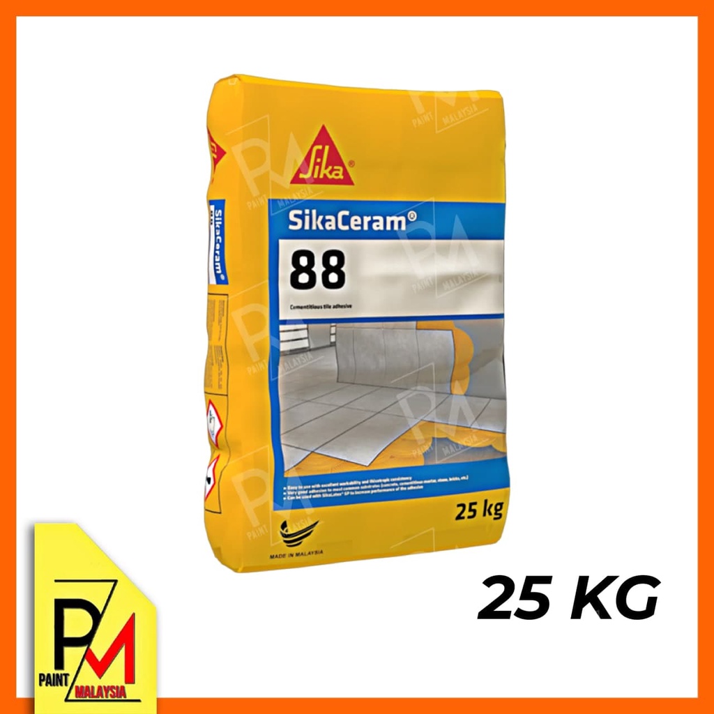 SIKA CERAM 88 Cement Gum For Laying Tiles Adhasive 25KG Gam Simen