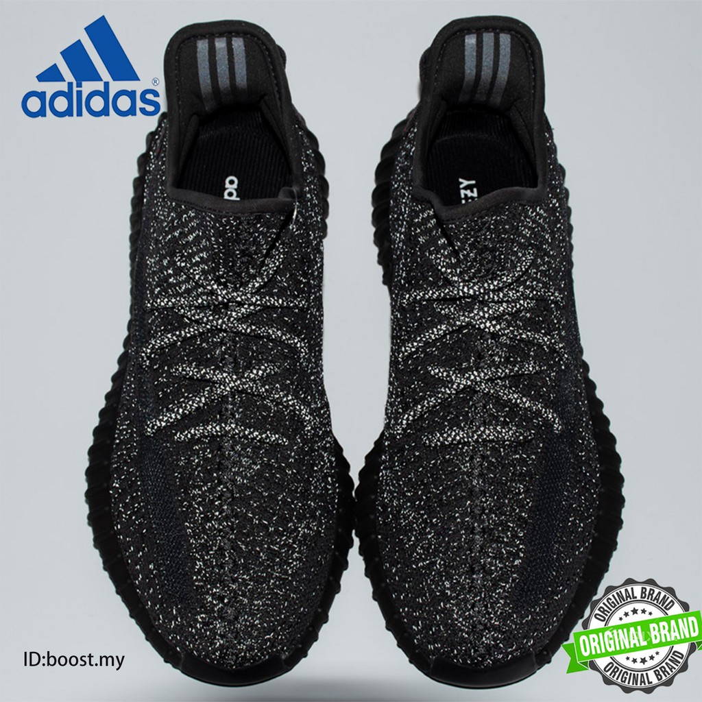 adidas yeezy black reflective