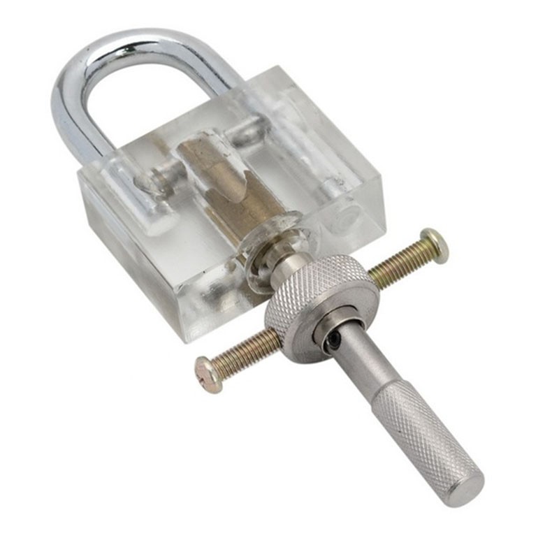 Home & Garden Transparent Disc Type Padlock with Disc Detainer Bump Key