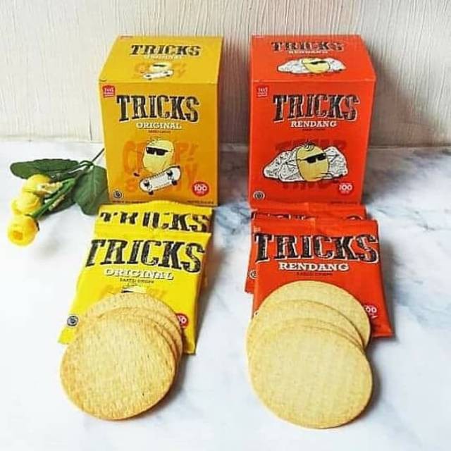 Tricks potato Biscuits baked chips halal (10pc x 20gr) Snack Snacks ...