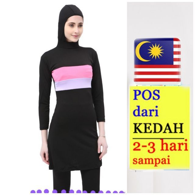 Brg sedia pos dari Kedah  baju  renang  muslimah  bertudung 