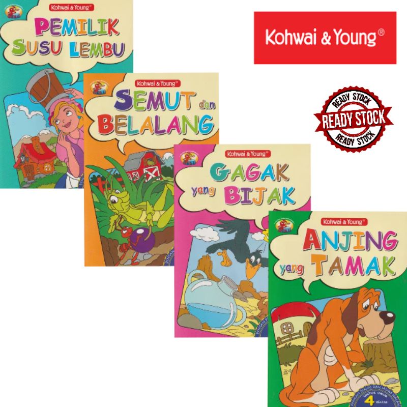 [K&Y] BUKU CERITA KANAK-KANAK VERSI BI DAN BM | KIDS STORY BOOK VERSION ...