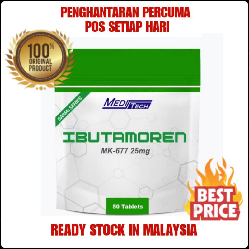 Meditech Ibutamoren Mk677 25mg 50tabs Free Ebook Shopee Malaysia