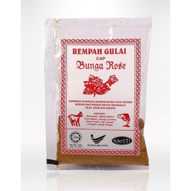 Buy HALAL!REMPAH GULAI CAP BUNGA ROSE (SET KOMBO RM2)-15gm 