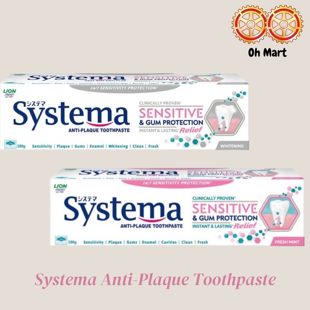 Systema Anti-Plaque Toothpaste Fresh Mint/Whitening(100g) | Shopee Malaysia