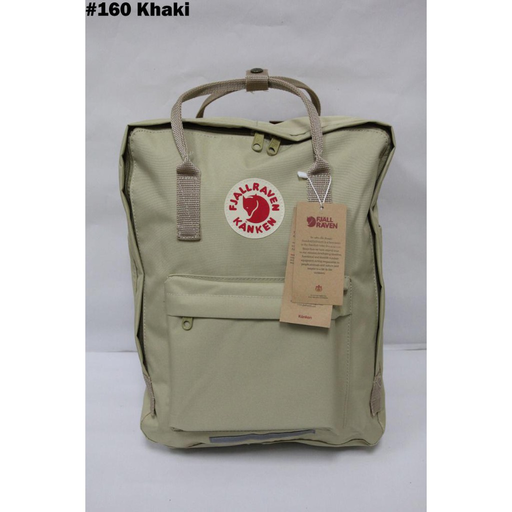 khaki kanken bag