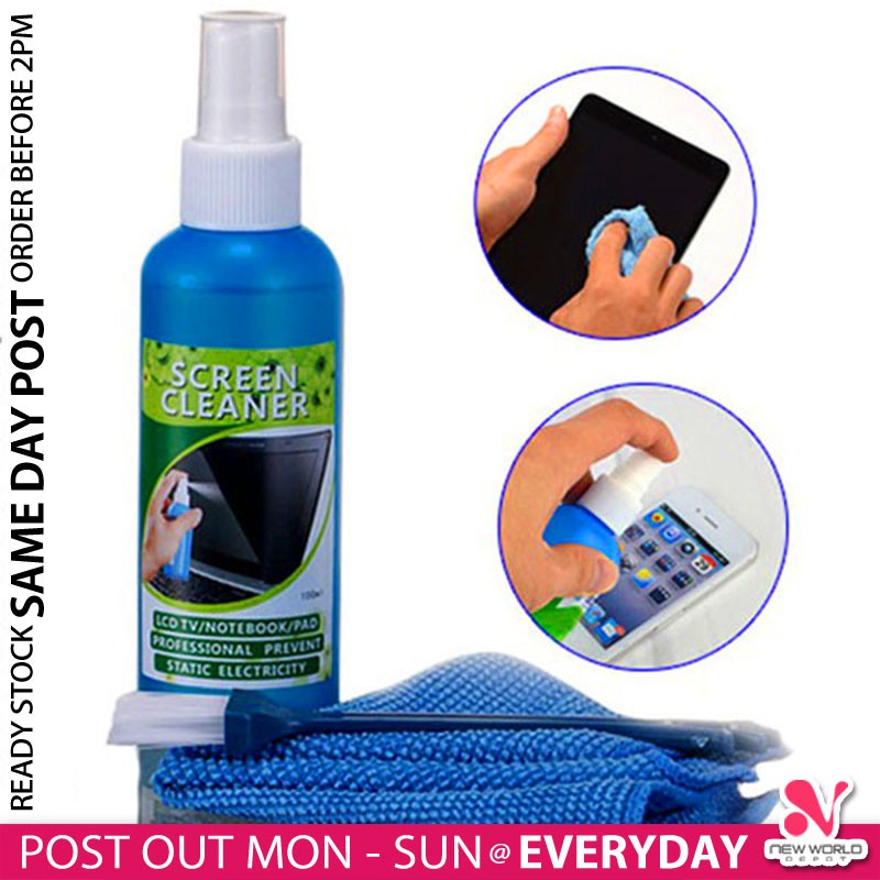 《 》 Multipurpose Super Cleaning Kit Phone Laptop Tempered Glass Screen Protector Elektronik Pembersihan 电子产品清洁品