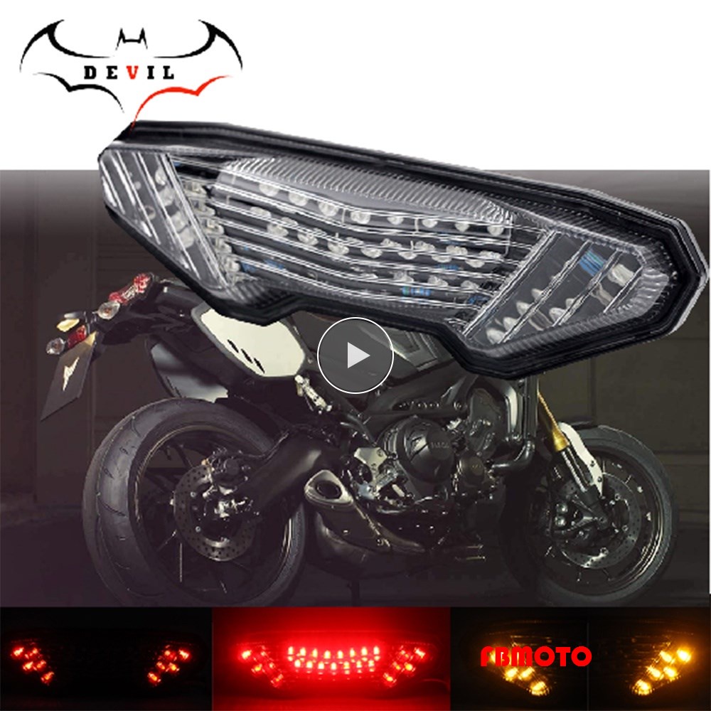 LED Tail Light Turn Signal For YAMAHA MT-09 FZ-09 14-16, FJ-09 MT09 ...