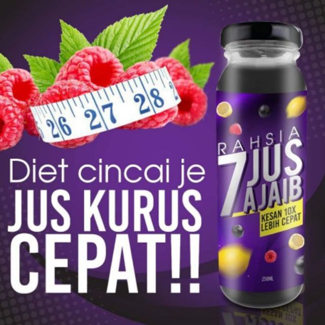 7 Jus Kurus Ajaib Rahsia Kurus Terbaik Shopee Malaysia