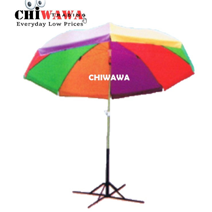 8ft x 8ft Round Umbrella UV Waterproof Payung Bulat Pasar Malam Kanopi Khemah