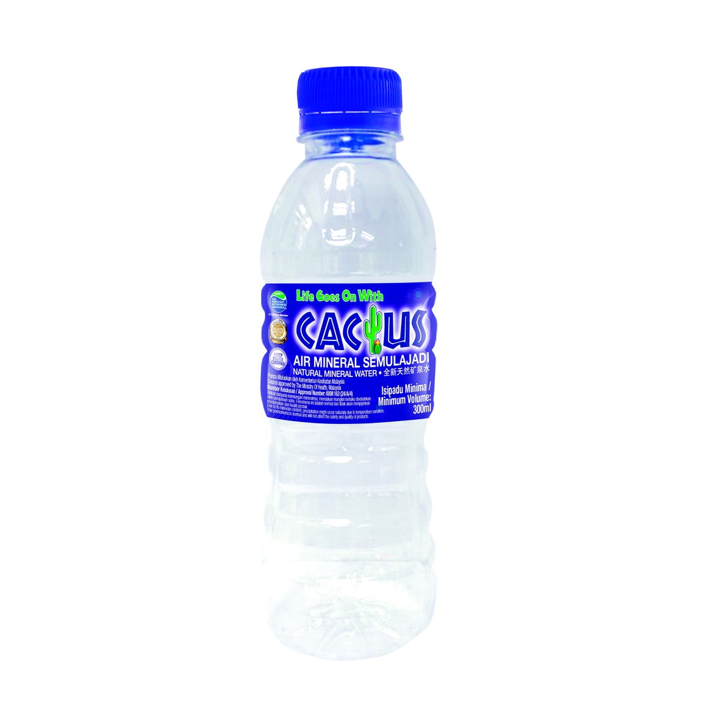 PACKAGE OF 5 CARTONS CACTUS  N MINERAL  WATER  300ML X 40 