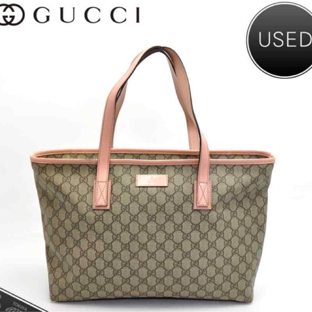 gucci bag with pink trim