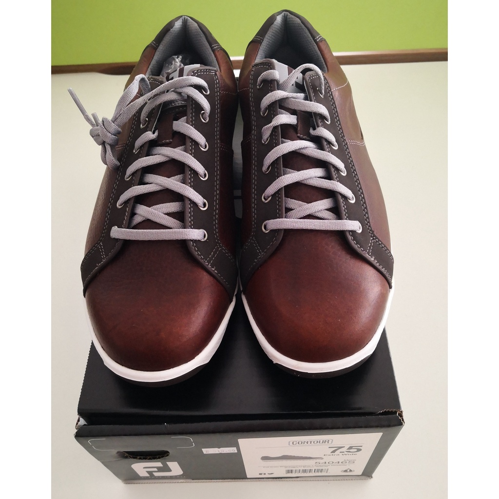 FootJoy FJ Contour Casual Men Spikeless Golf Shoes Extra Wide Shopee Malaysia