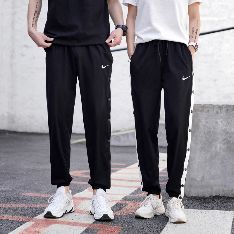 nike button pants