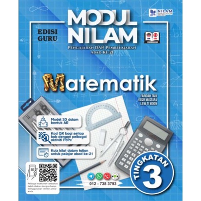 Ehubz Modul Nilam Pengajaran Dan Pembelajaran Abad Ke 21 Matematik Dwibahasa Tingkatan 1 2 3 4 5 Nilam 2022 Shopee Malaysia