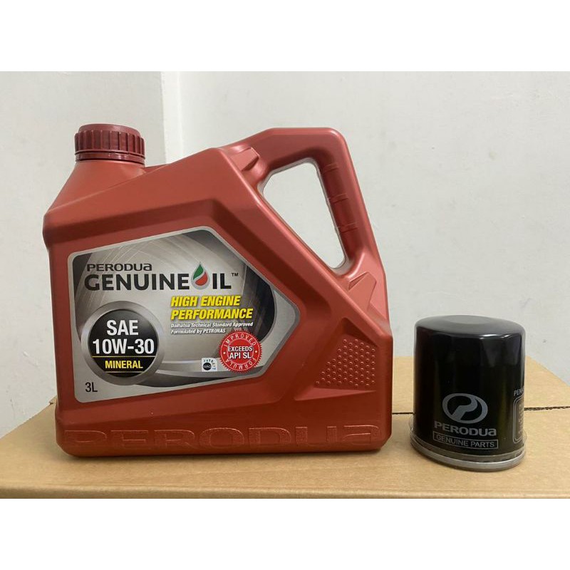 ORIGINAL PERODUA KANCIL KENARI KELISA VIVA SAE 10W30 ENGINE OIL (3L