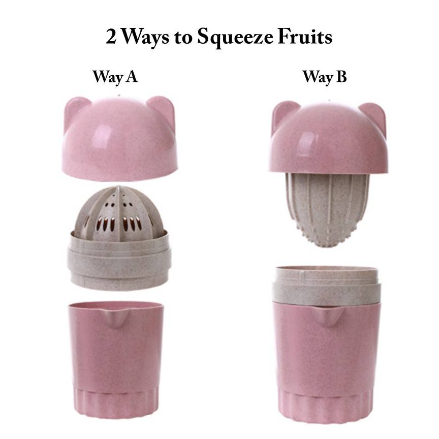 Manual Hand Press Juicer Cup Portable Fruit Squeezer Blender Juice