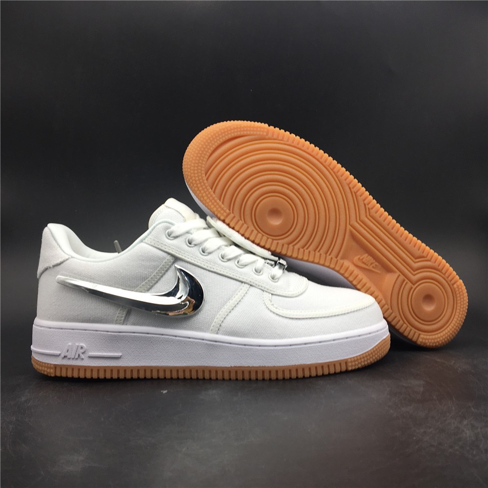 travis scott af1 white