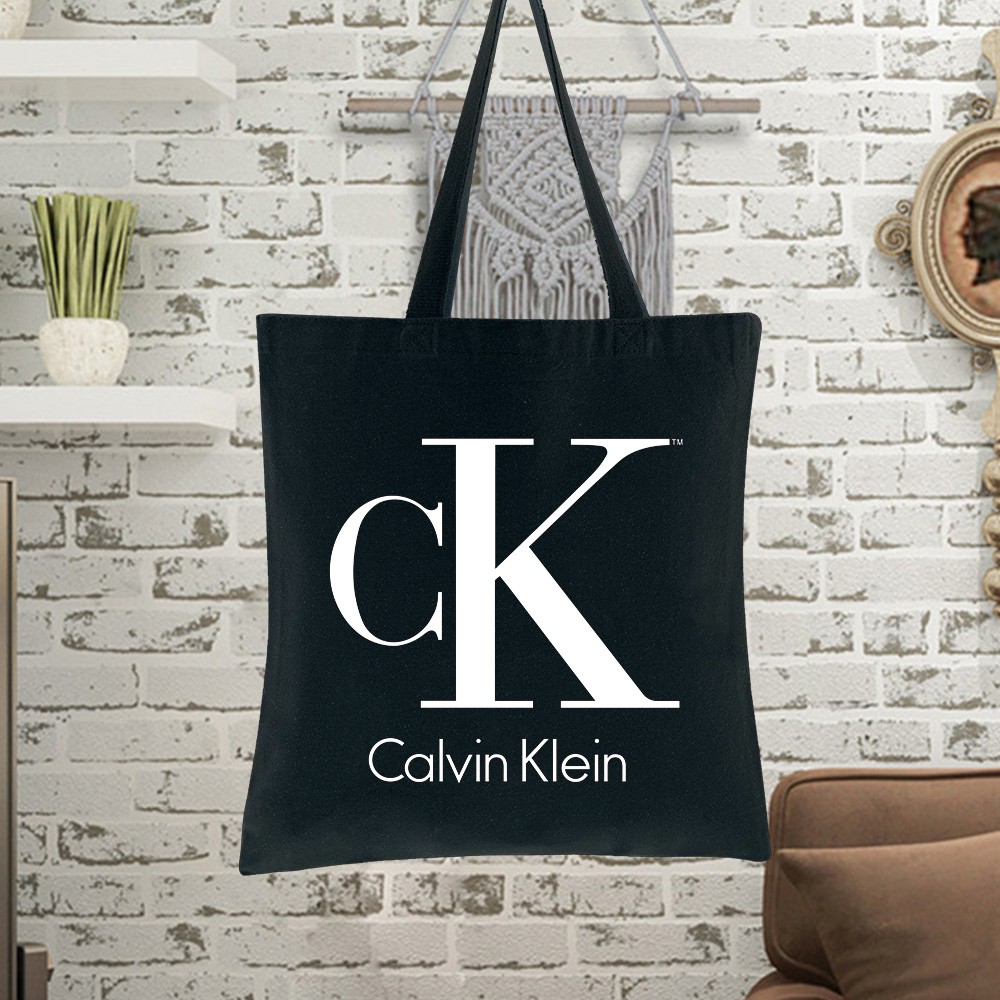 calvin klein canvas tote bag