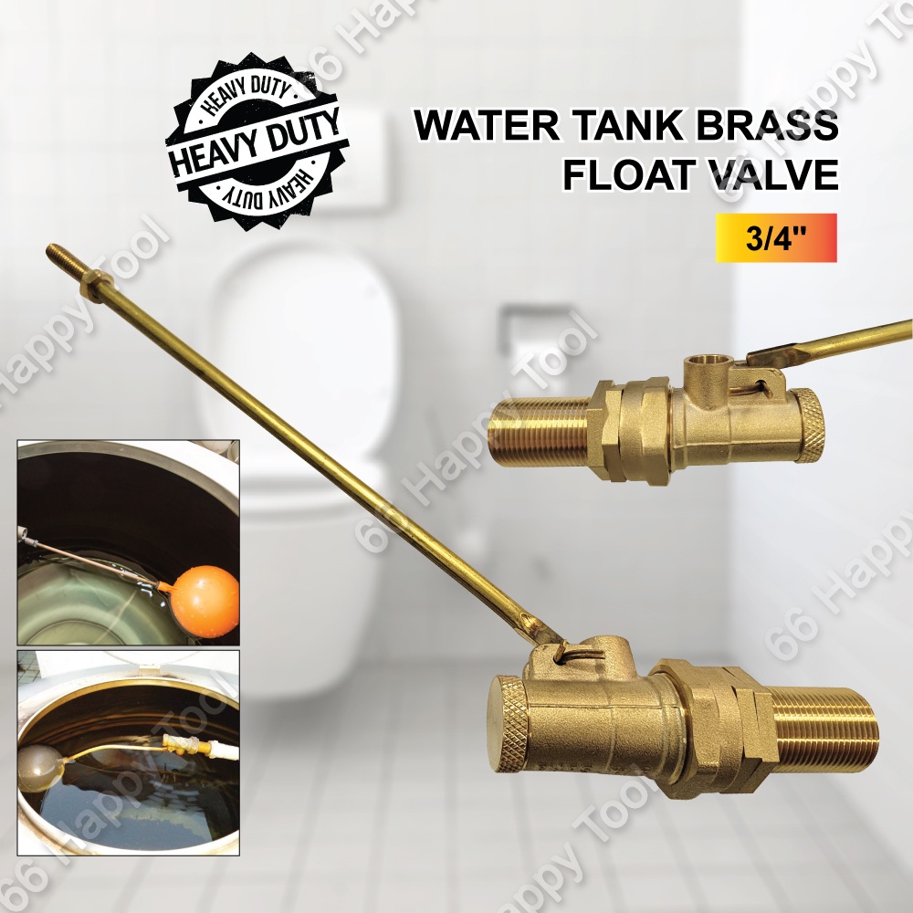 Sofia Heavy Duty Water Tank Brass Float Valve 3/4" Toilet Cistern