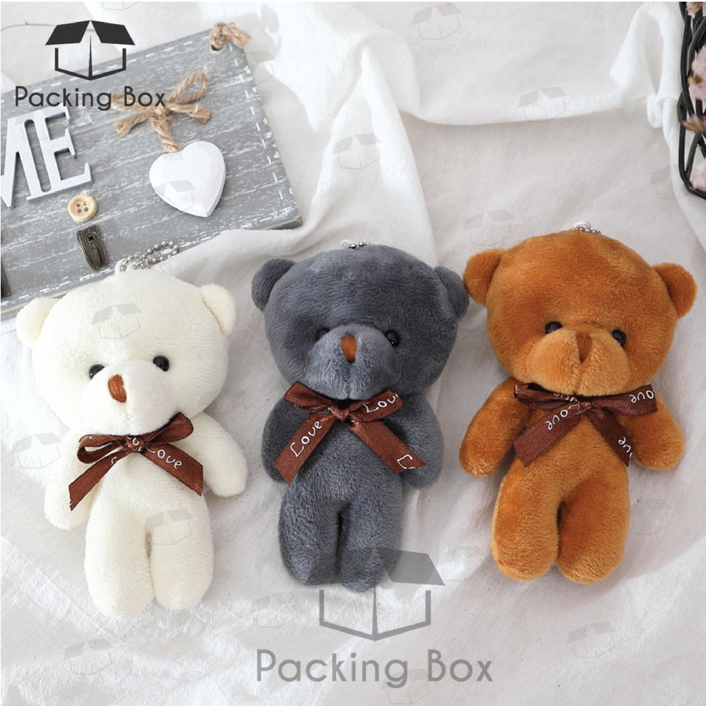 READY STOCK !! Teddy Bear Toy Mini Bear Cute Small Size Bear Doll Birthday Gift Wedding Doorgift