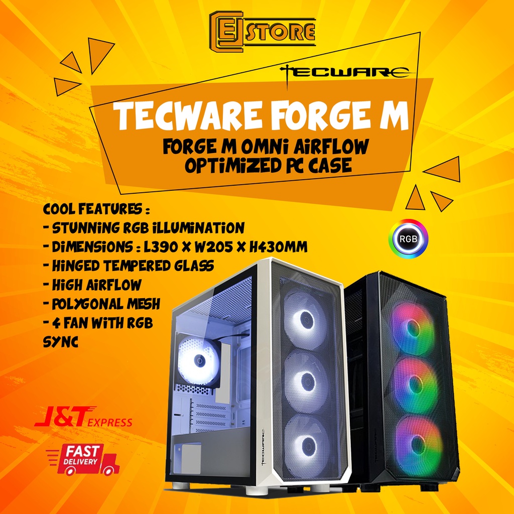 tecware-forge-m-omni-argb-matx-gaming-case-shopee-malaysia