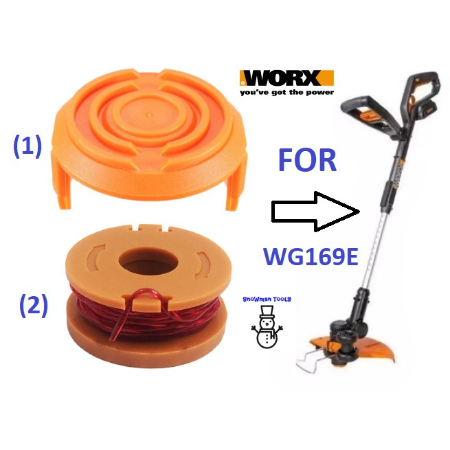SPOOL LINE COVER CAP STRING CUTTER REFILL FOR WORX WG169E 20V CORDLESS