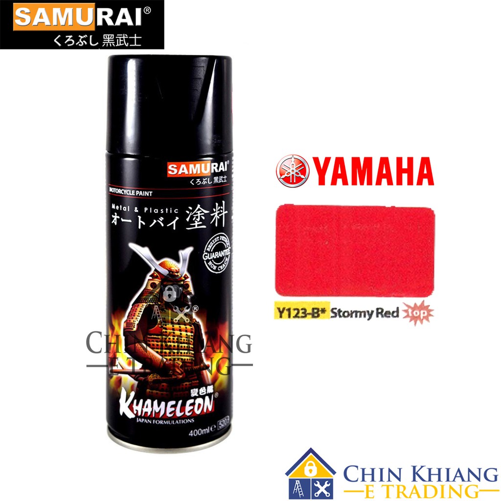 Samurai Y123B Yamaha Stormy Red Spray Paint 400ml Shopee Malaysia