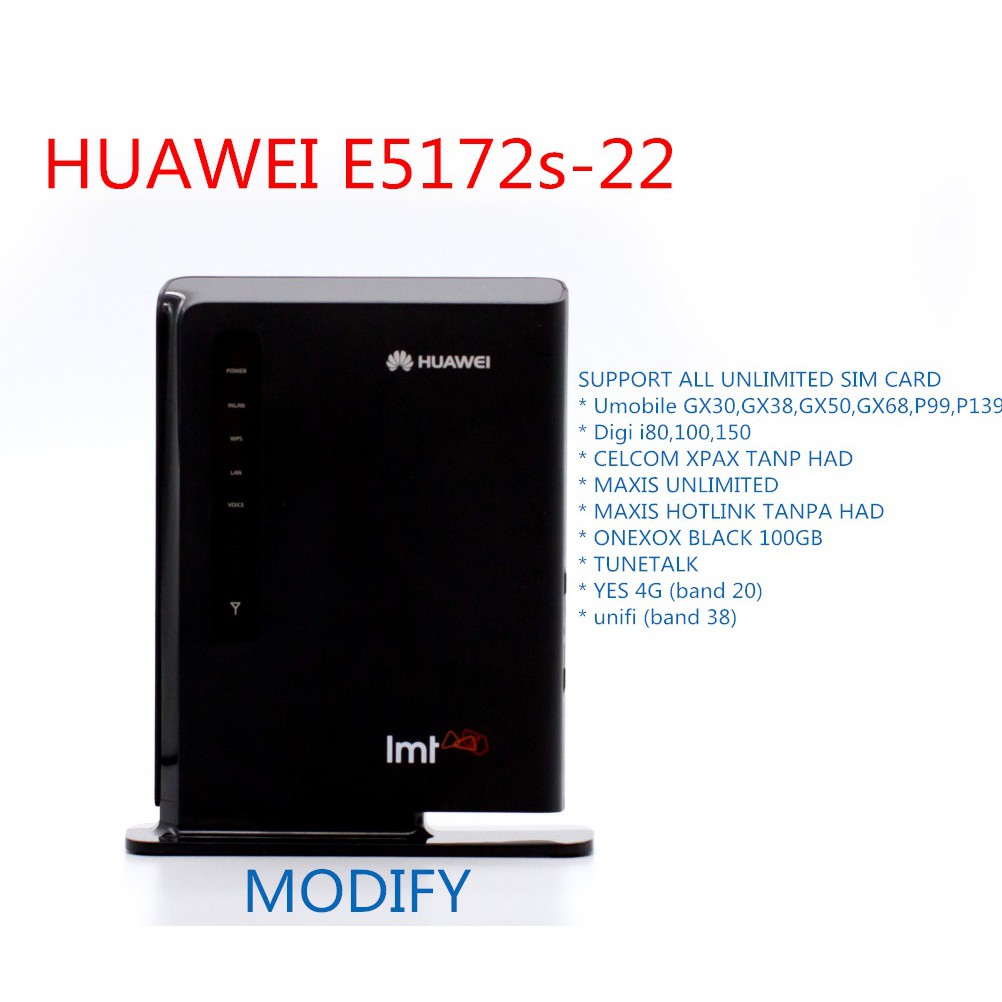 Unlocked HUAWEI E5172 4G Sim Card Router CAT4 150Mbps E5172AS22 E5172S