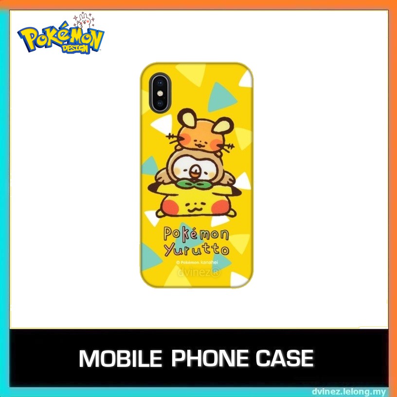 Apple Iphone 7 8 X Xs Plus Pokemon Yurutto Kanahei Pikachu Cover Case Shopee Malaysia