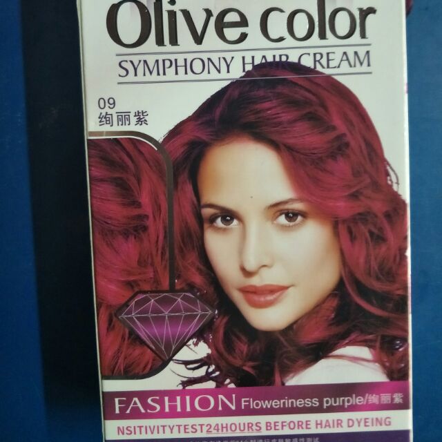 Olive Color Hair Dye Floweriness Purple Shopee Malaysia