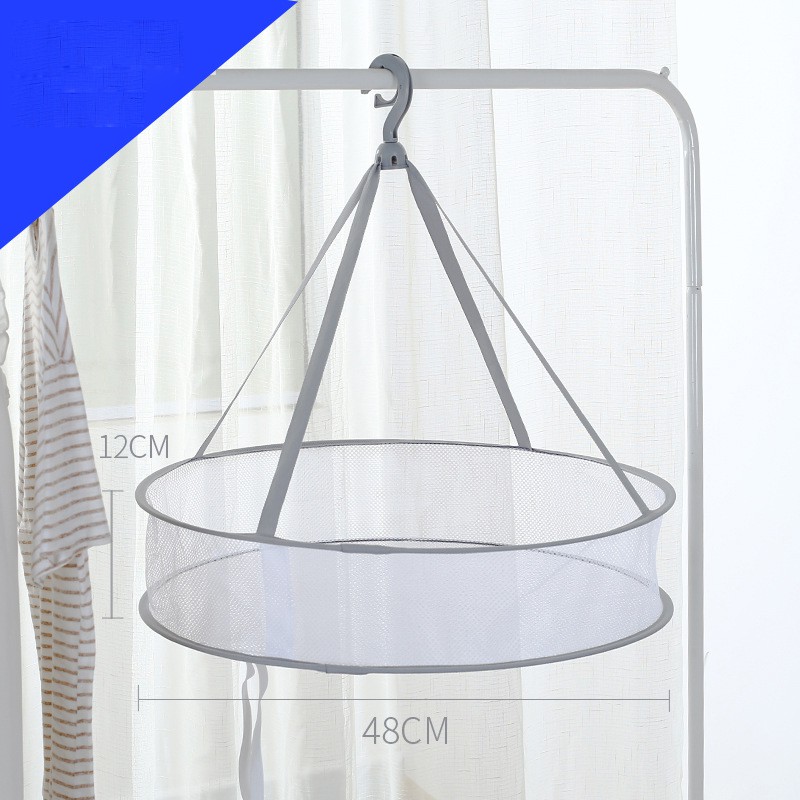 1 Tier Folding Drying Rack Hanging Clothes Laundry Round Dryer Net 48 X 12cm