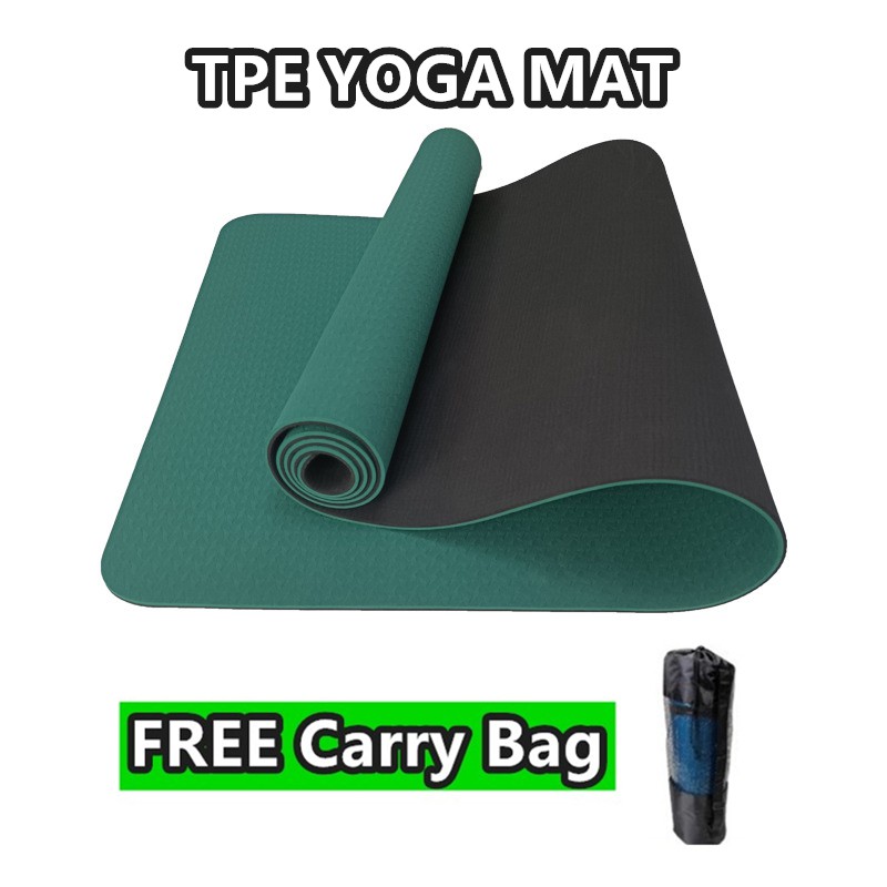 MCFIT TPE High Quality Yoga Mat Anti-Slip Exercise Mat Fitness Mat Pilates Workout Mat Yoga Mat TPE 室内瑜伽垫