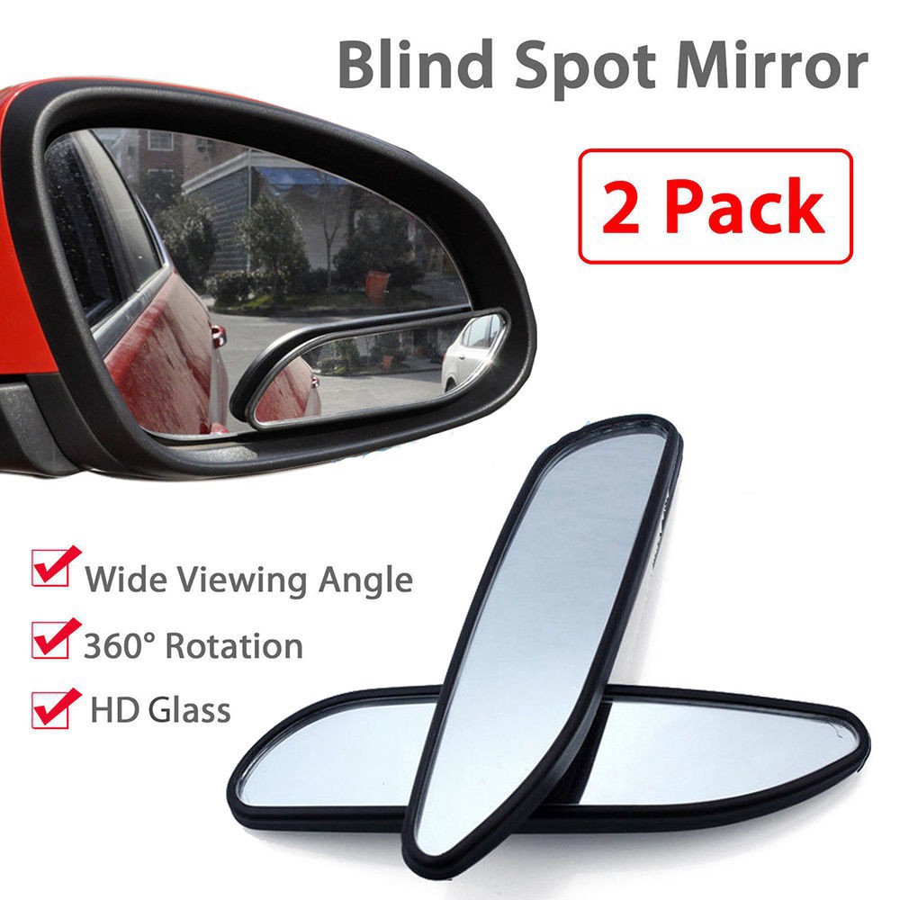 2pcs Auto 360° Wide Angle Convex Rear Side View Car Truck SUV Blind Spot Mirror