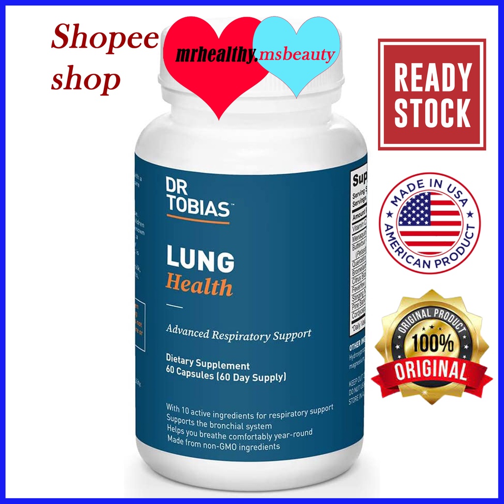 Dr. Tobias Lung Support Supplement, Lung Health Support, Lung Cleanse Formula Includes Vitamin C to Support Bronchial