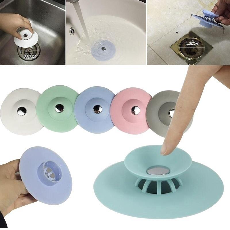 Kitchen Bathroom Sink Plugs Drain Hair Strainer Stopper