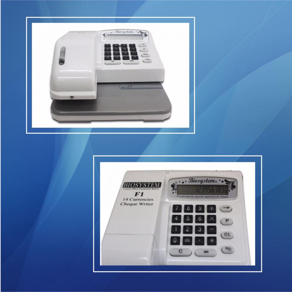 Biosystem F1 CHEQUE WRITER (cheque printing machine, cheque printer